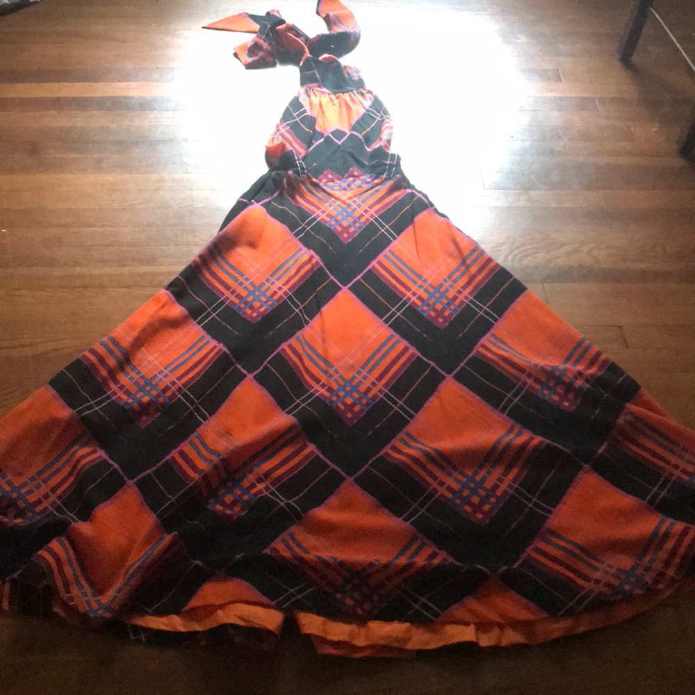 Handmade halter maxi